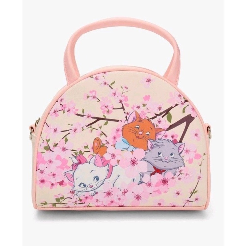 NWT Loungefly Disney‎ The Aristocats Kittens Cherry Blossom Crossbody Bag